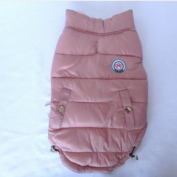 *SOLD*đžđFouFouDog ⢠Reversible Barbie Pink Puffer Coat Vest Jacket ⢠M â˘NWT - Picture 4 of 12